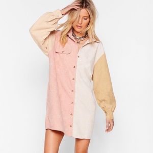 NWT Nasty Gal Corduroy Dress